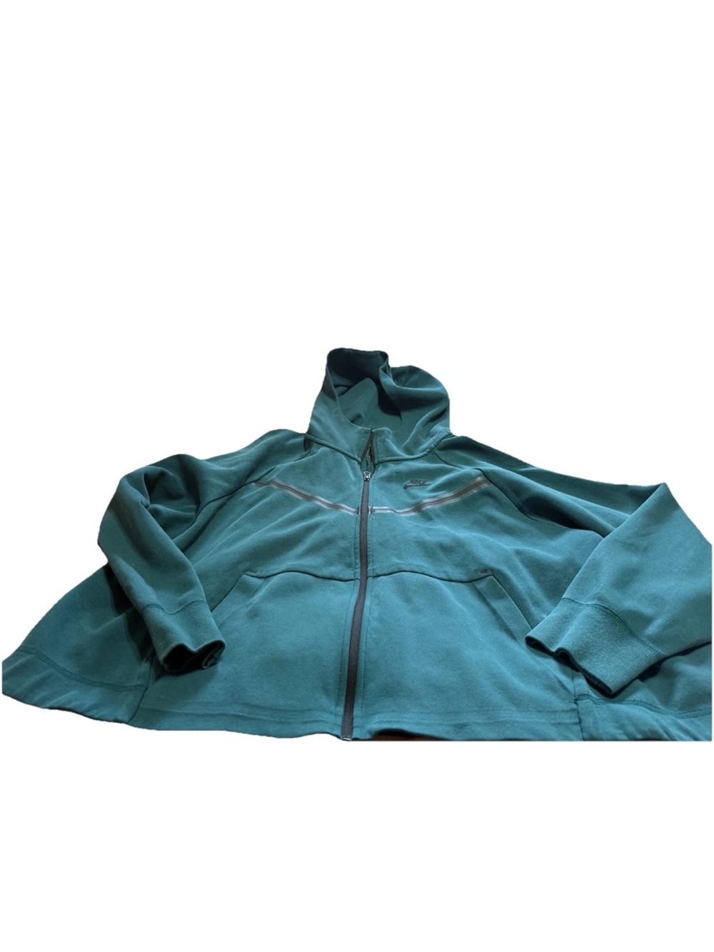 Nike Plus Size 3X Turquoise Tech Fleece Women's Full-Zip Hoodie